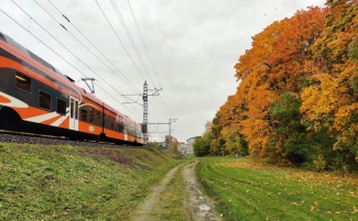 Elron train. Tallinn.